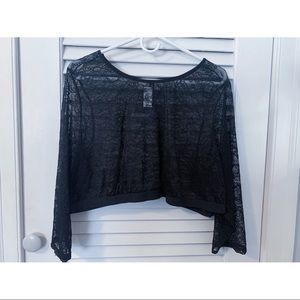 NWT Black Lacey Crop Top by Torrid